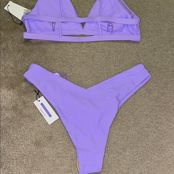 NWT Purple Padded Bikini Top and Bikini Bottoms - Picture 7 of 7